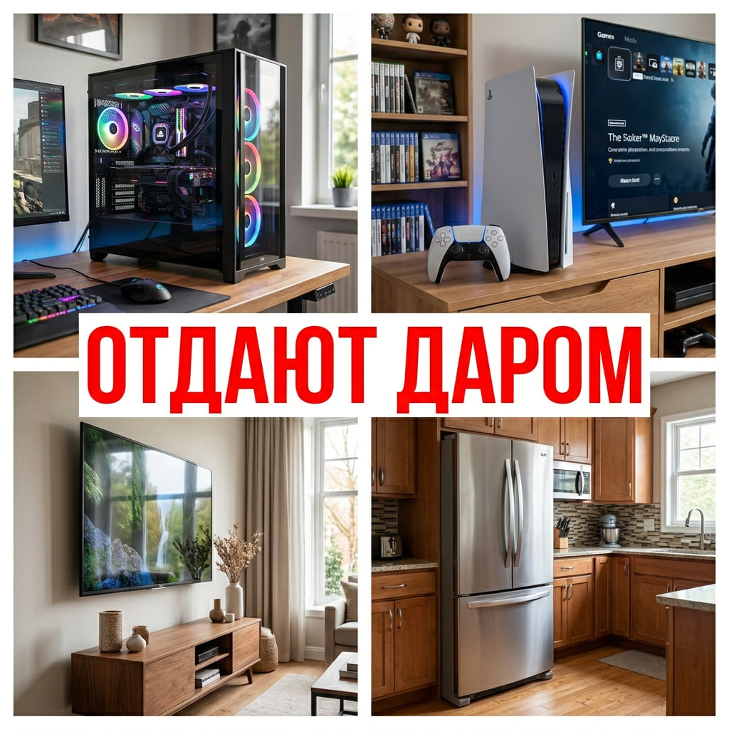 Мебель и бытовая техника, которые отдают бесплатно
